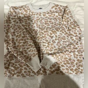 Aerie Leopard Print Sweatshirt